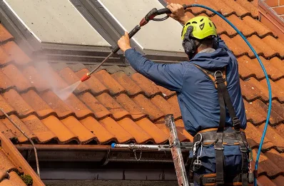 Démoussage et hydrofuge de toiture à Prinquiau